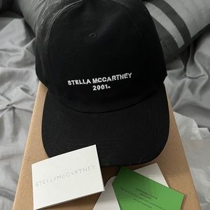 Stella McCartney Black Cotton Hat- Brand New